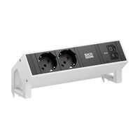 BACHMANN DESK2 2xP40 1xUSB C/C 45W, L=0,2m RAL9010