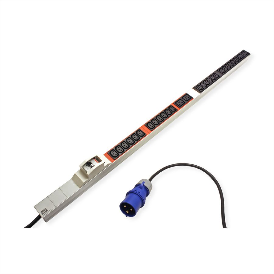BACHMANN IT PDU ALU 1HE 20xC13 4xC19 2xLS CEE 32A blau