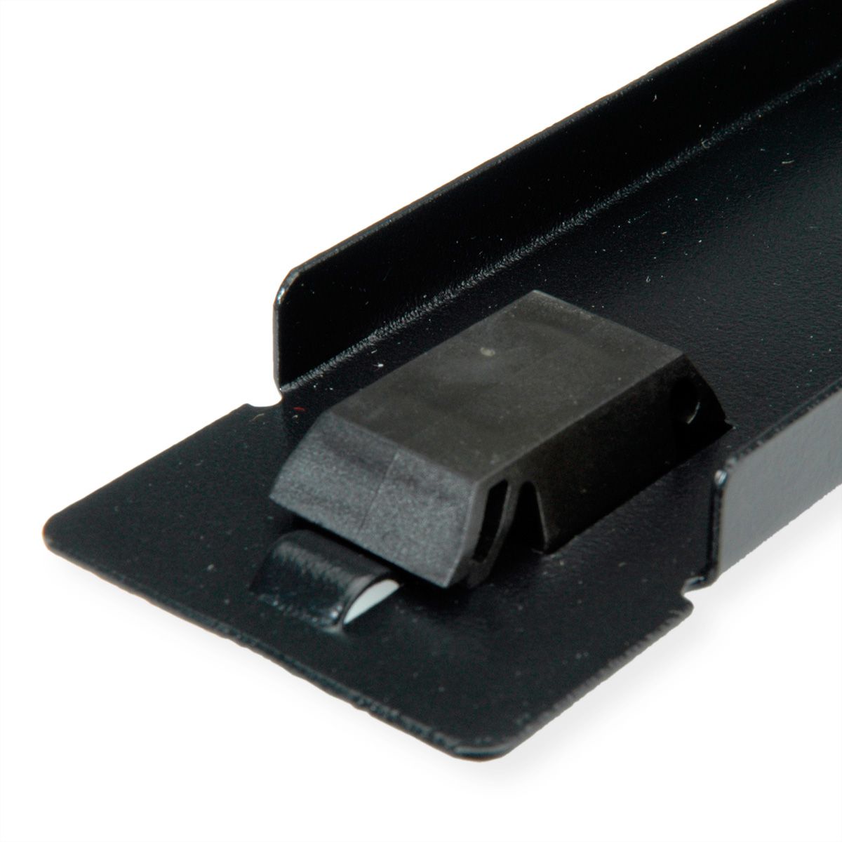 ROLINE 19-Zoll-Blindplatte Snap-in, 1 HE, schwarz