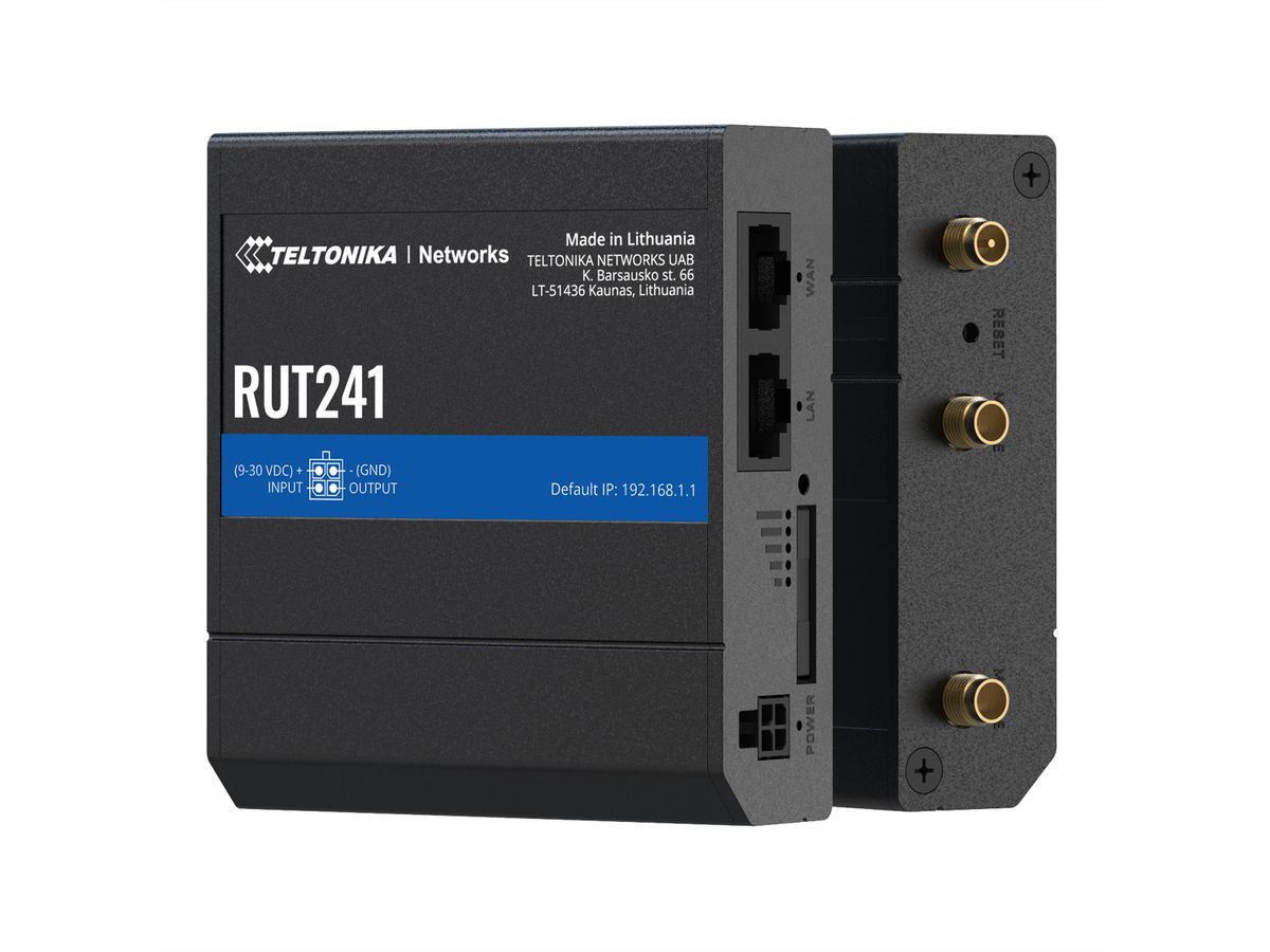 TELTONIKA RUT241 LTE/4G/3G/2G WiFi Industrie Router MEIG-Version