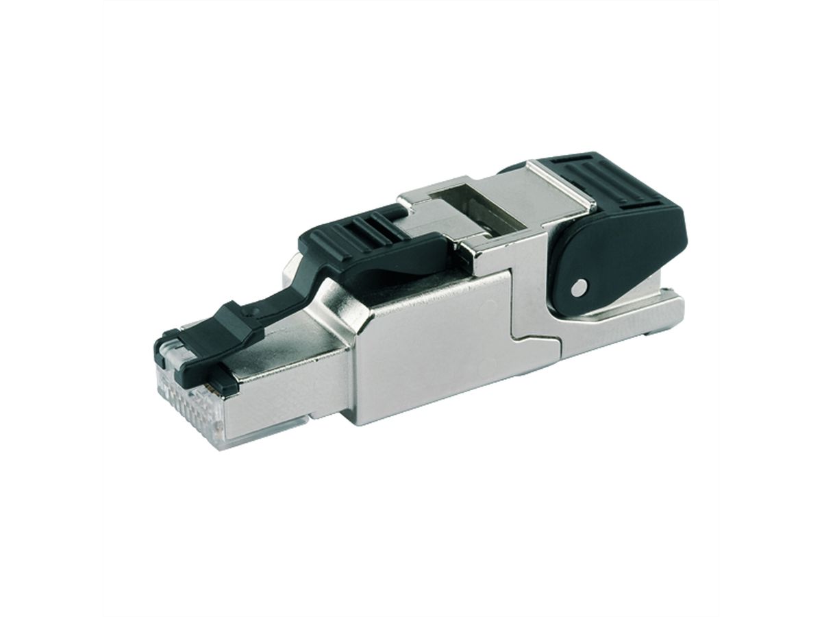 TELEGÄRTNER MFP8 feldkonfektionierbarer RJ-45 Stecker, Kat.6A (Class EA) T568B