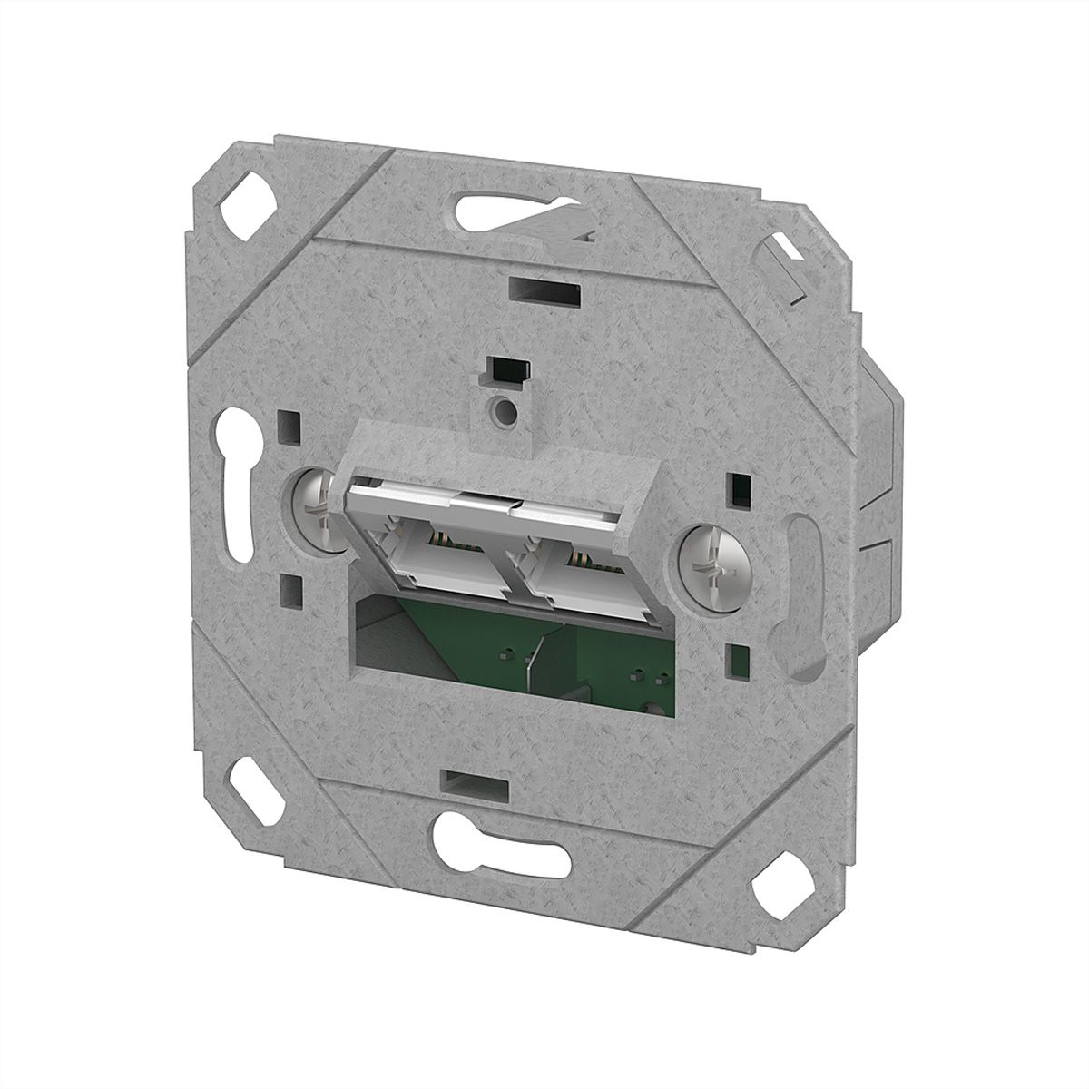 METZ CONNECT E-DAT C6A IDC Dose, 2 Port, UP0, metallisch