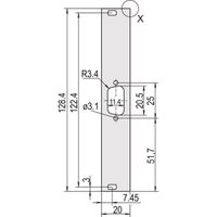 SCHROFF Frontplatten für D-Sub Steckverbinder - FRONTPR. 3HE 4TE 1X9 POLIG