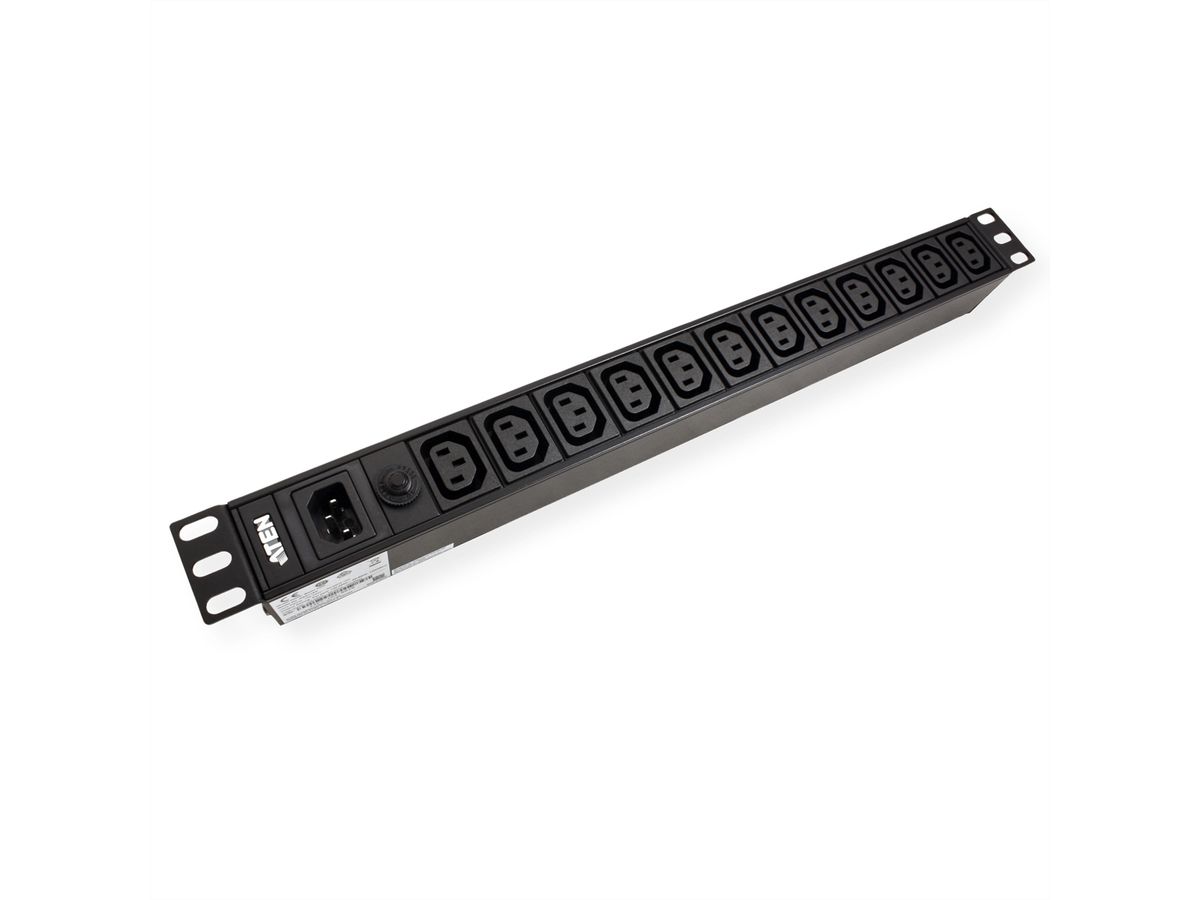 ATEN PE0112G 1U 10A 12-Port Basic PDU