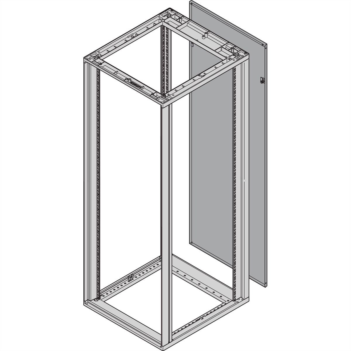 SCHROFF Rückwand - RUECKWAND 6HE 553B RAL7021
