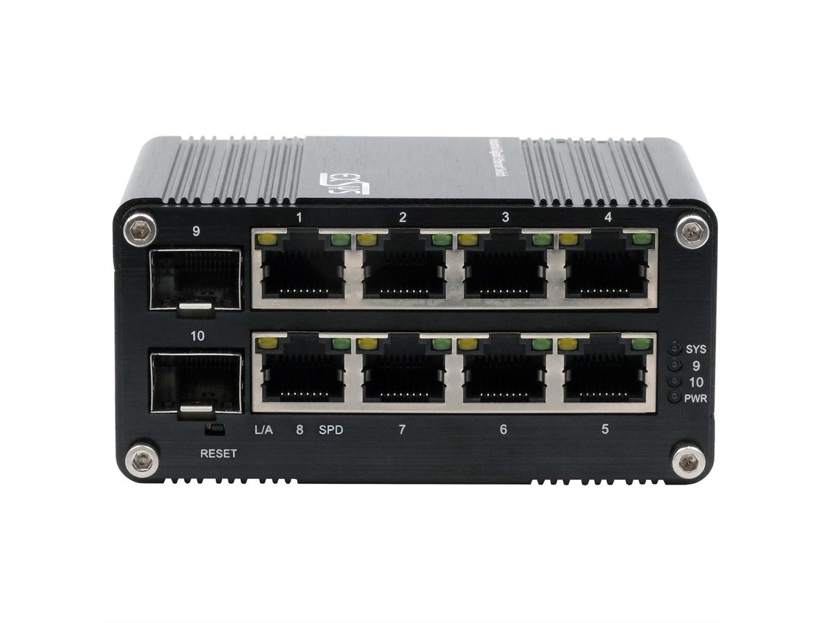 EX-62035M-SFP 10-Port Industrial Gigabit Mini Switch Web Managed