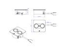 BACHMANN TWIST 2 1xUTE 1xUSB A/C 22W 2,0m AEH Edelstahl-Optik eckig