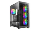 XILENCE Xilent Gleam X818.ARGB Gaming ATX PC Case black, RGB ATX Midi Tower
