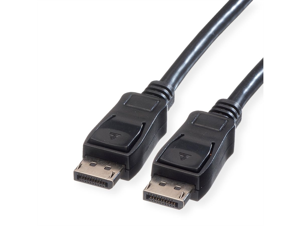 VALUE DisplayPort Kabel, DP ST - ST, schwarz, 10 m