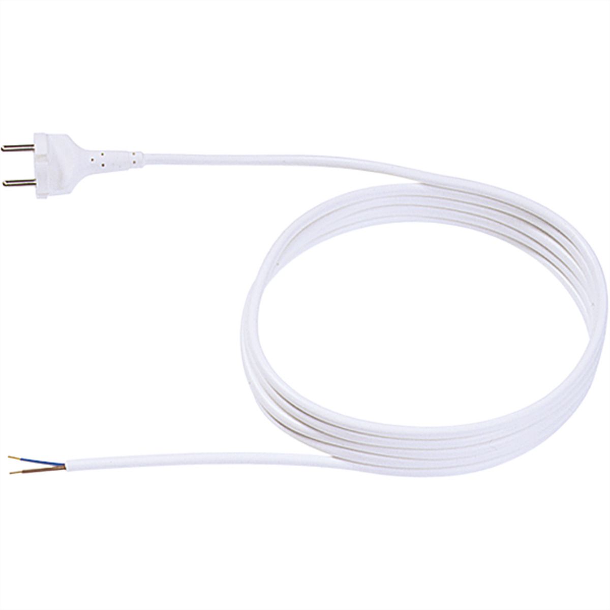 BACHMANN Kontur St.Zuleitung 2x1,0 3m, H05VV-F weiss Kont.St./AEH