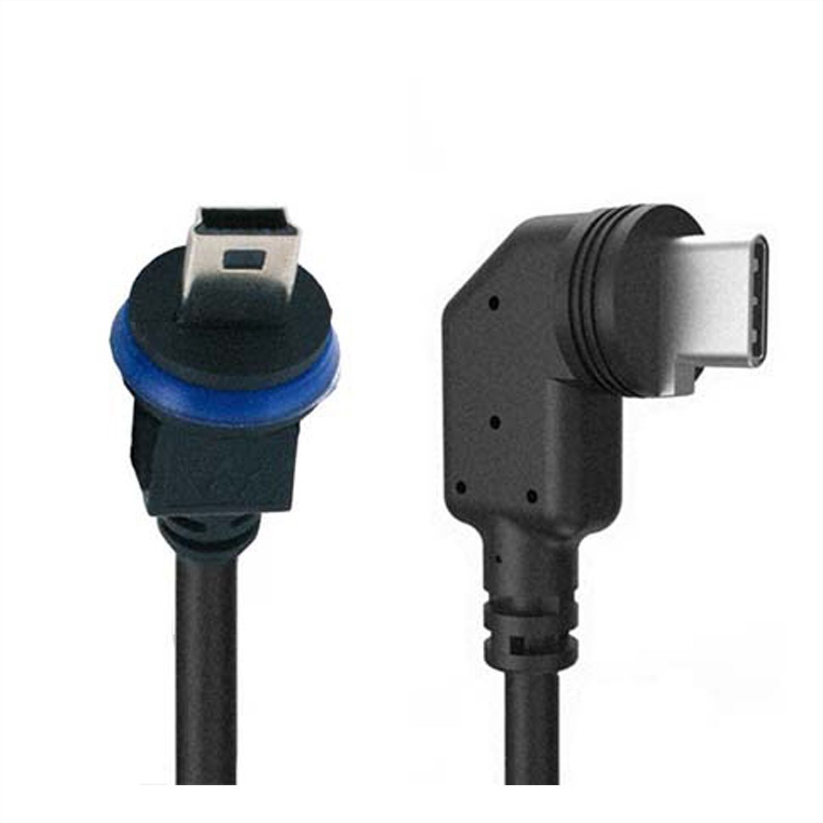 MOBOTIX 7 MiniUSB-C auf MiniUSB Kabel, abgewinkelt, 5m (für RS232 Box)