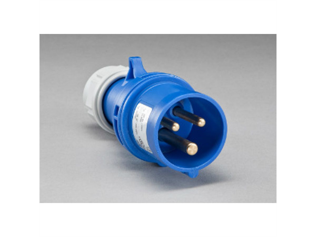 BACHMANN IT PDU ALU 1HE 24x C13 3x C19 Stecker CEE L+N+PE 16A blau