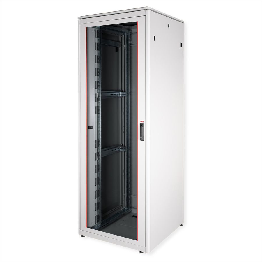 ROLINE 19-Zoll Netzwerkschrank Pro 47 HE, 800x800 BxT Glastür grau