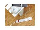BACHMANN SMART Steckdosenleiste 6x Schutzkontakt, Schalter, weiß, 5 m