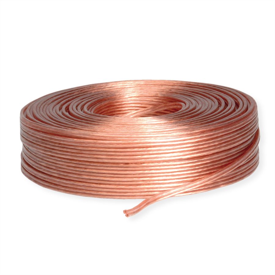 Lautsprecherkabel, transparent, 100m, 1,5mm²