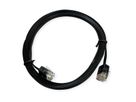 ROLINE UTP Patchkabel Kat.6A (Class EA), extra-flach, schwarz, 0,5 m