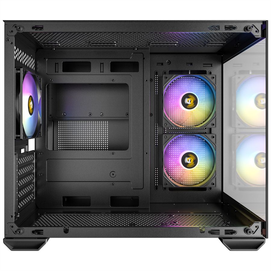 ANTEC CX600M ARGB B Micro-ATX Tower Gaming PC Gehäuse, schwarz