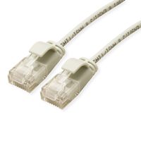 ROLINE UTP DataCenter Patchkabel Cat.6A (Class EA), LSOH, slim, grau, 2 m