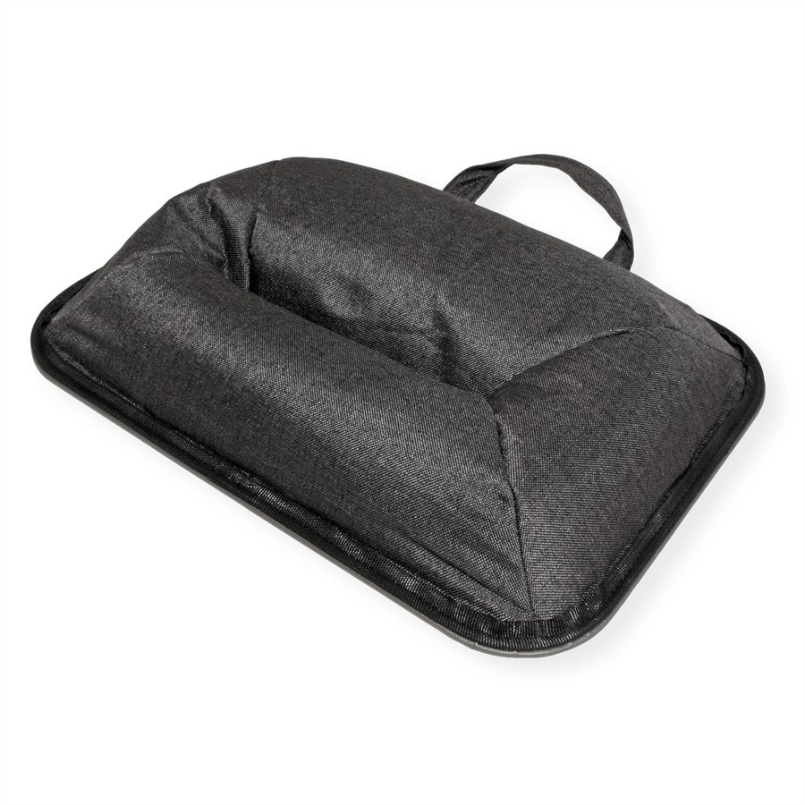 VALUE Knietablett / Laptop-/Tablet-Ablage mit Kissen, grau