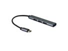 STANDARD USB 2.0 Hub, USB-C Anschluss, 4x USB-A Ports (3x USB 2.0 + 1x USB 3.2 Gen1)