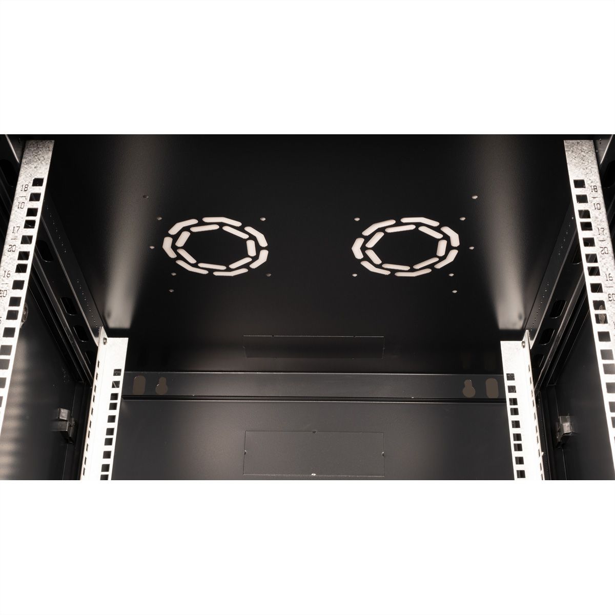 VALUE 19-Zoll Wandgehäuse 18HE, 600x600mm schwarz, Bausatz