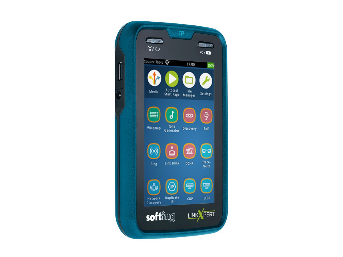 SOFTING LinkXpert TP, Multitool zum einfachen Testen von Twisted-Pair-LAN-Netzwerken