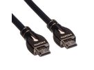 ROLINE 4K HDMI Ultra HD Kabel mit Ethernet, ST/ST, schwarz, 15 m