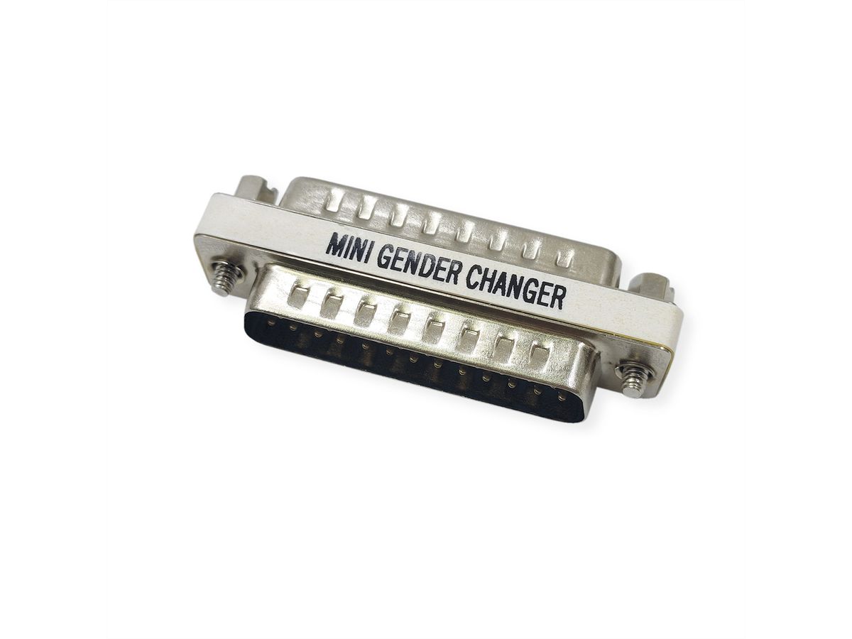 VALUE Mini Gender Changer, 25pol. Stecker-Stecker