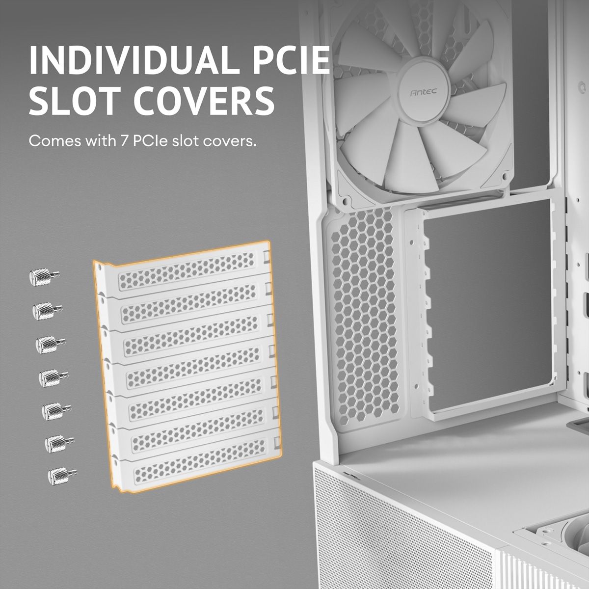 ANTEC Constellation C6 Curve Air White PC Gehäuse ATX Midi Tower, weiß