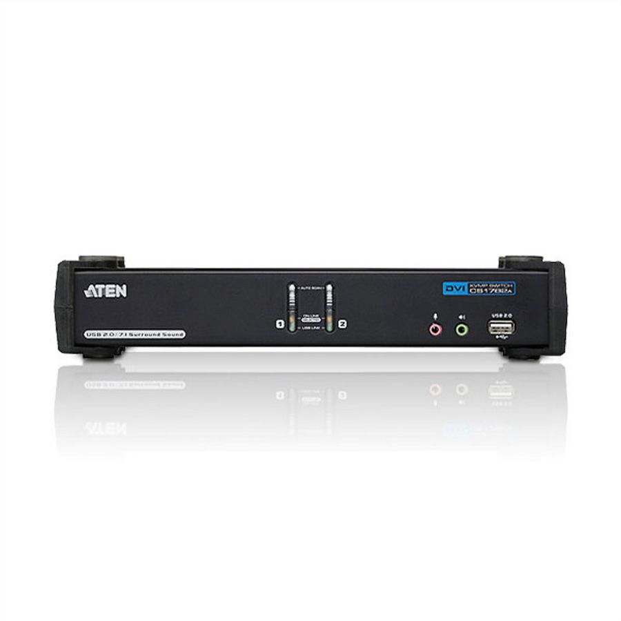 ATEN CS1782A KVM Switch Dual-Link DVI, USB, Audio, 2 Ports