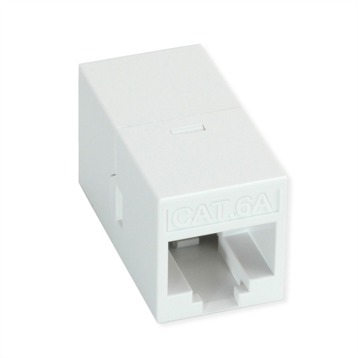ROLINE RJ-45 Kupplung ungeschirmt, Cat.6A (Class EA), weiß