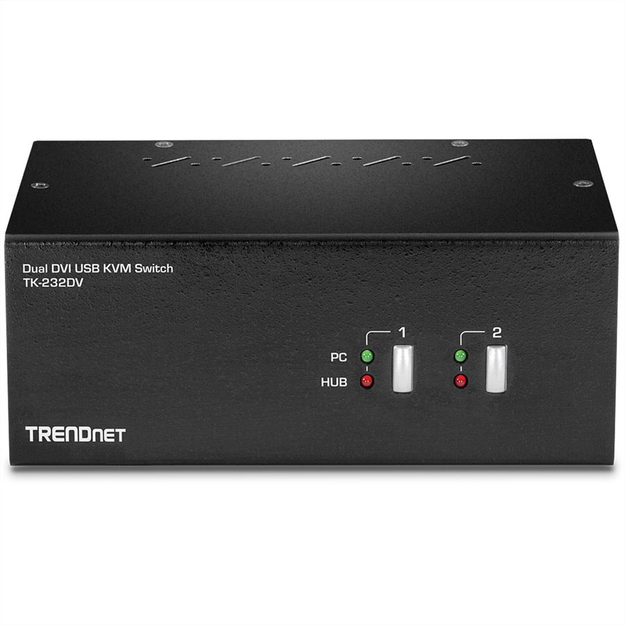 TRENDnet TK-232DV DVI KVM Switch 2-Port Dual Monitor