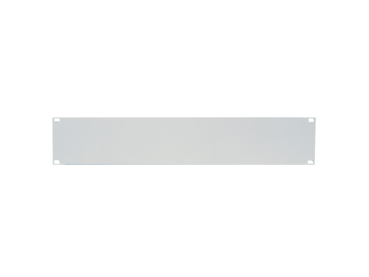 19"-Blindplatte 3 HE, Stahlblech, grau