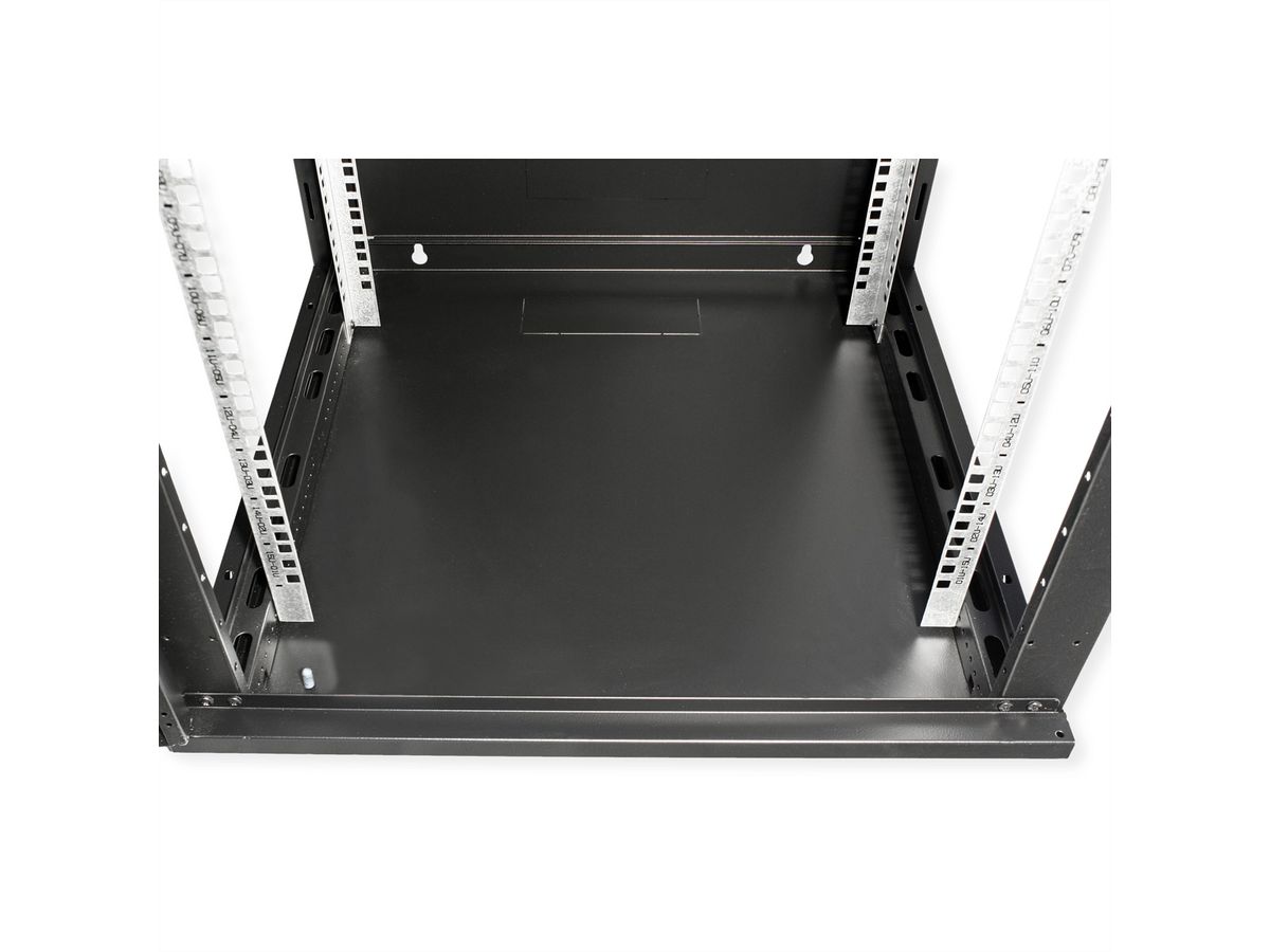 VALUE 19-Zoll Wandgehäuse 18HE, 600x600mm schwarz, Bausatz