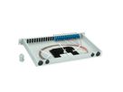 TELEGÄRTNER BASIS eco LWL-Panel mit Kupplungen & Pigtails, 12x SC Duplex, blau, OS2 PC, Grade C