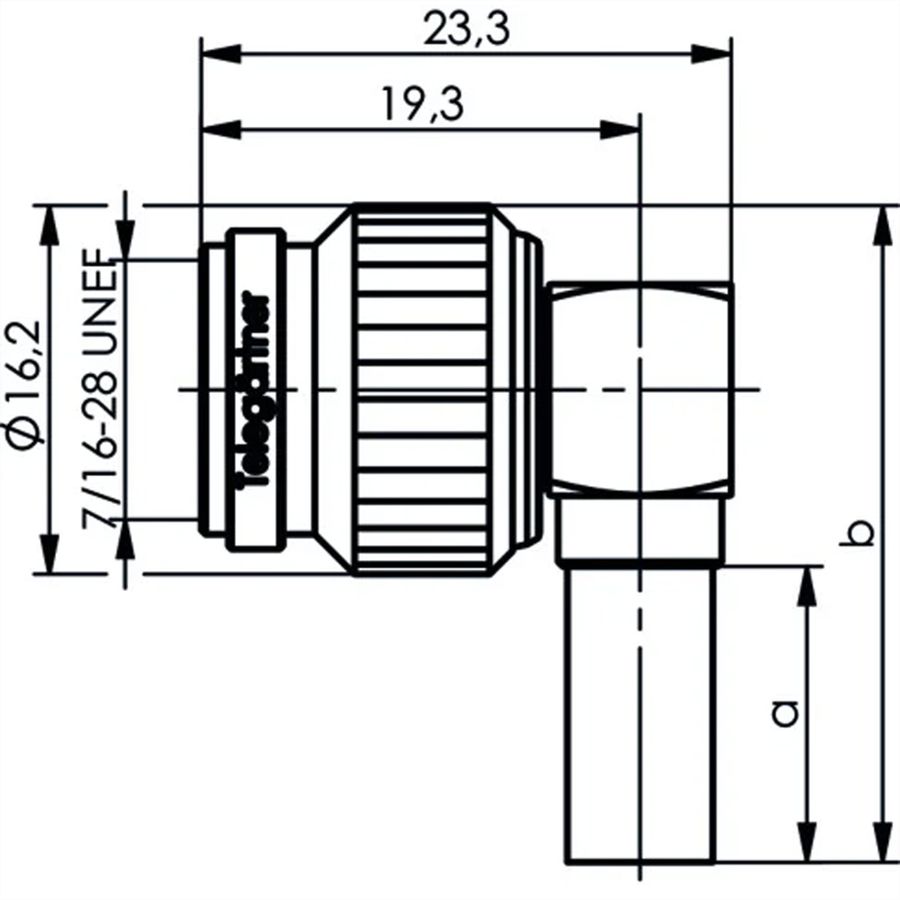 TELEGÄRTNER TNC-Winkelstecker 50 Ohm, für RG-58C/U Professional