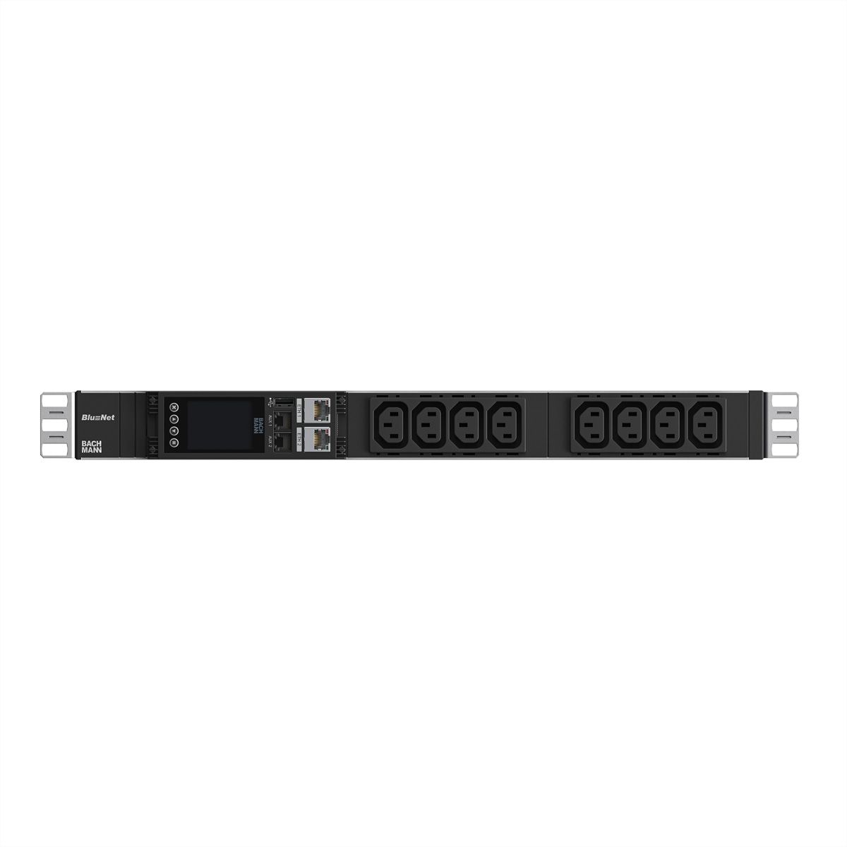 BACHMANN BN ESSENTIAL Metered 19" 8xC13, L=2,0m CEE7/7