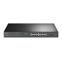 TP-Link TL-SG1218MPE Managed L2 Gigabit Ethernet (10/100/1000) Power over Ethernet (PoE) 1U Schwarz