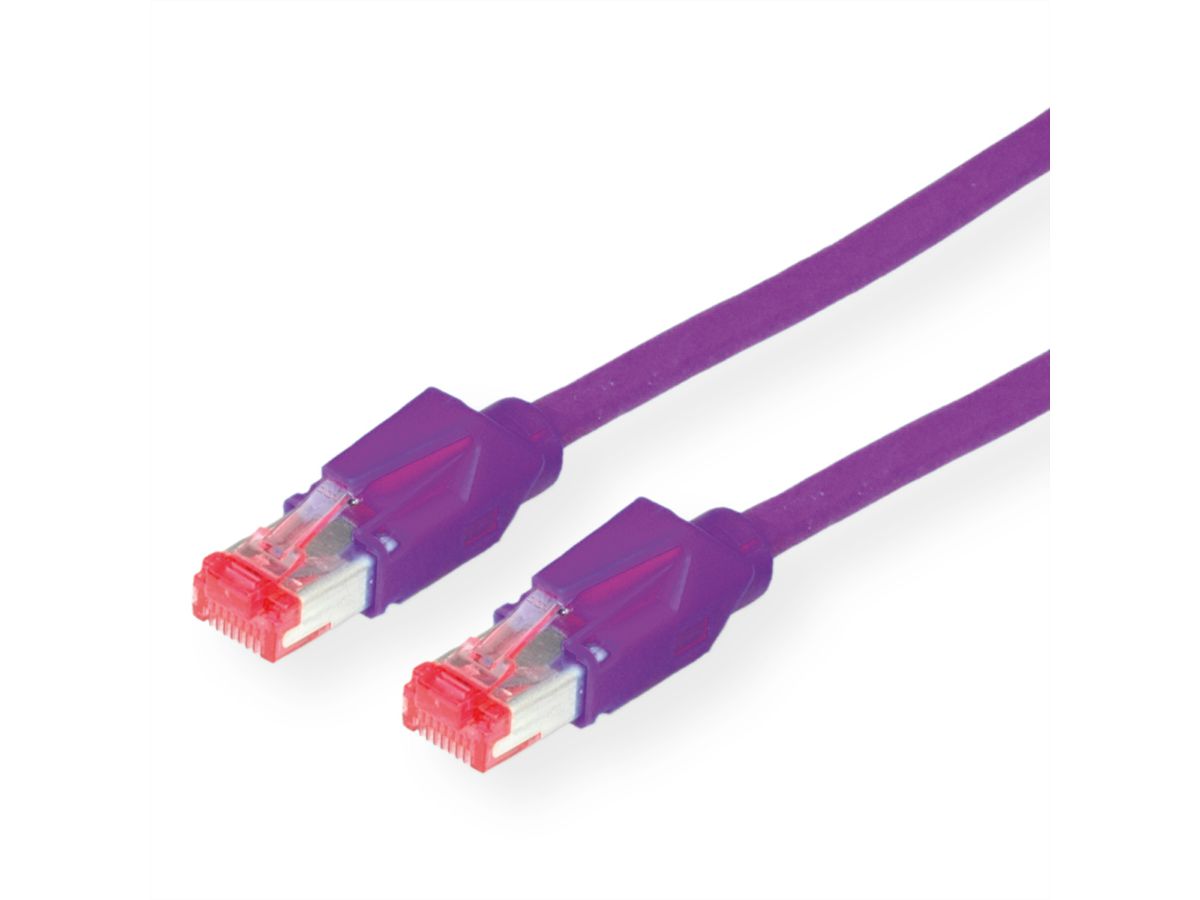 DÄTWYLER Patchkabel Kat.6 (Class E) S/FTP, CU 7702 flex LSOH, Hirose TM21, violett, 10 m