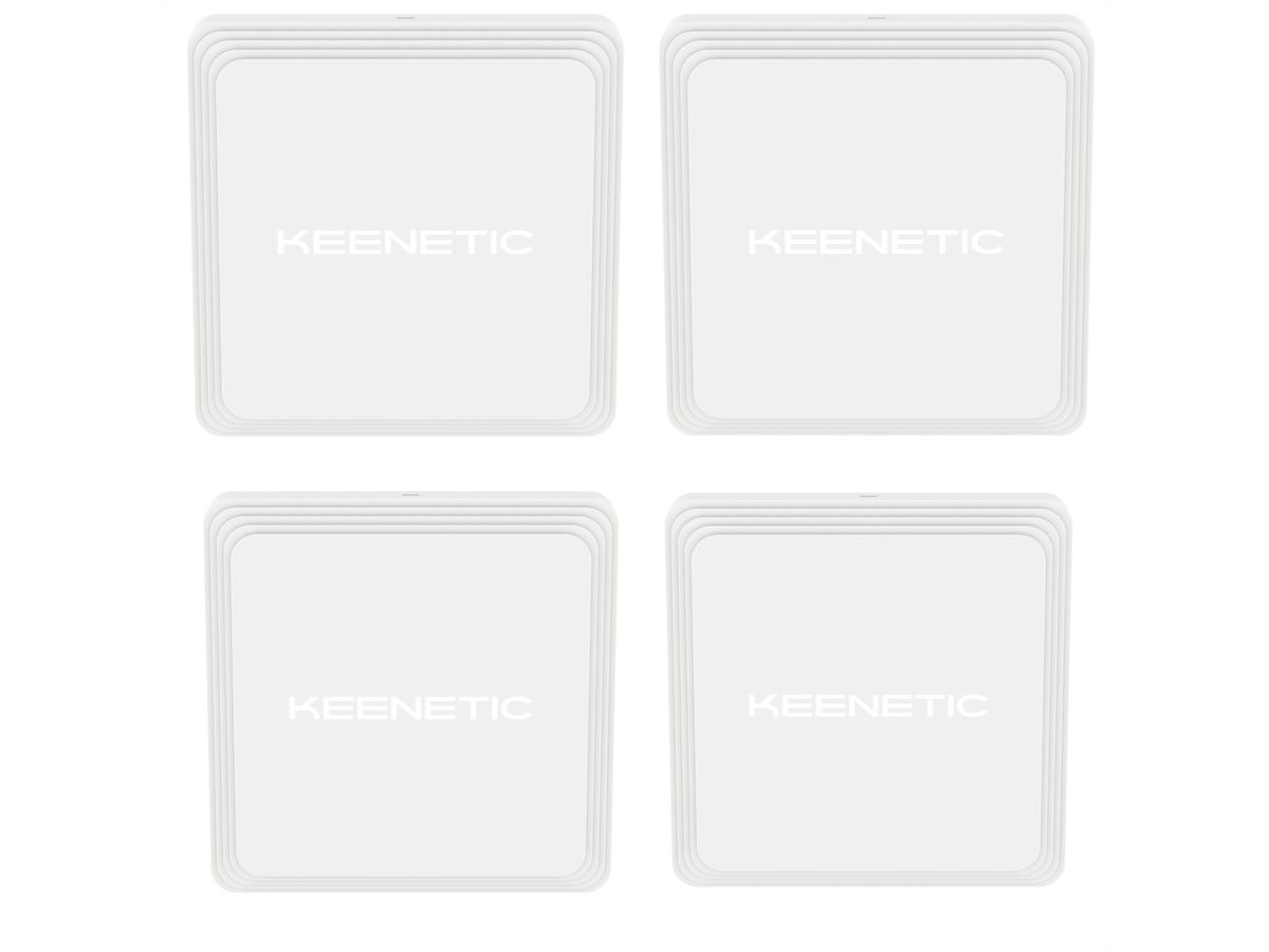 Keenetic Voyager Pro AX1800 Mesh WiFi-6 Router/-Extender/-Access-Point, 4er-Pack
