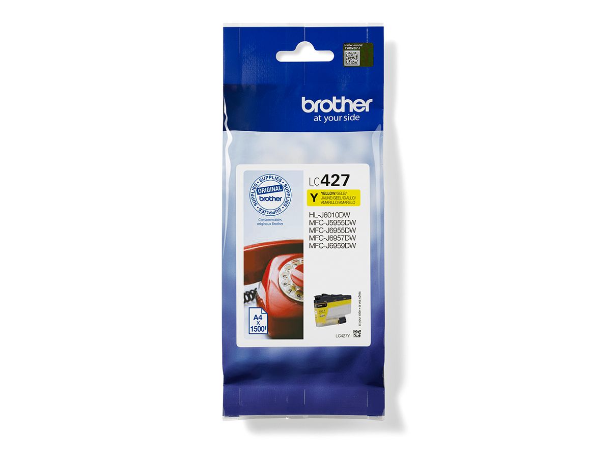 Brother LC427Y Druckerpatrone 1 Stück(e) Original Gelb