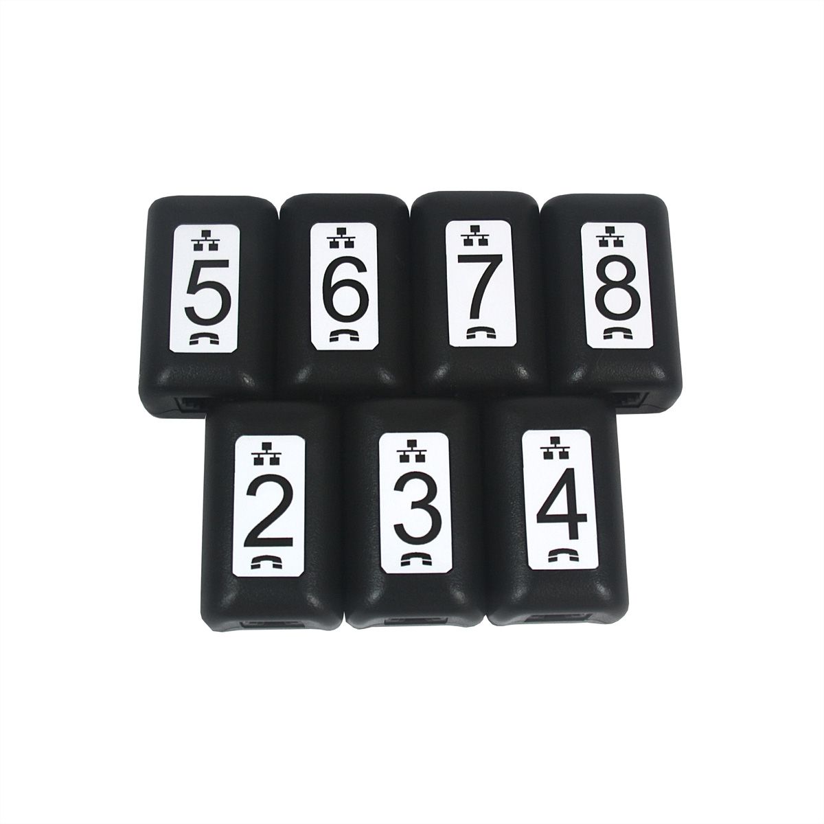 SOFTING Wiremap Identifikatoren, Set mit 7 Stück (#2 - #8  