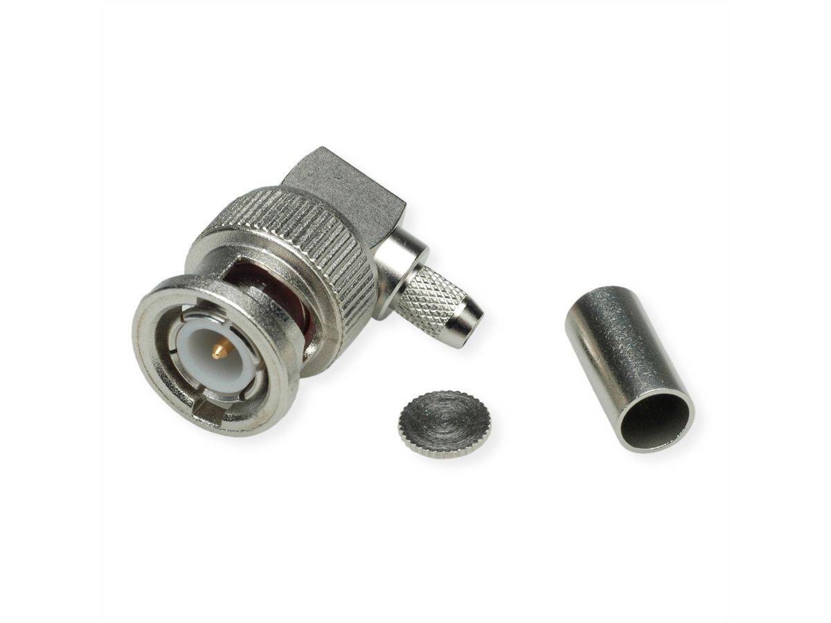 TELEGÄRTNER BNC-Winkelstecker 50 Ohm, für RG-58C/U