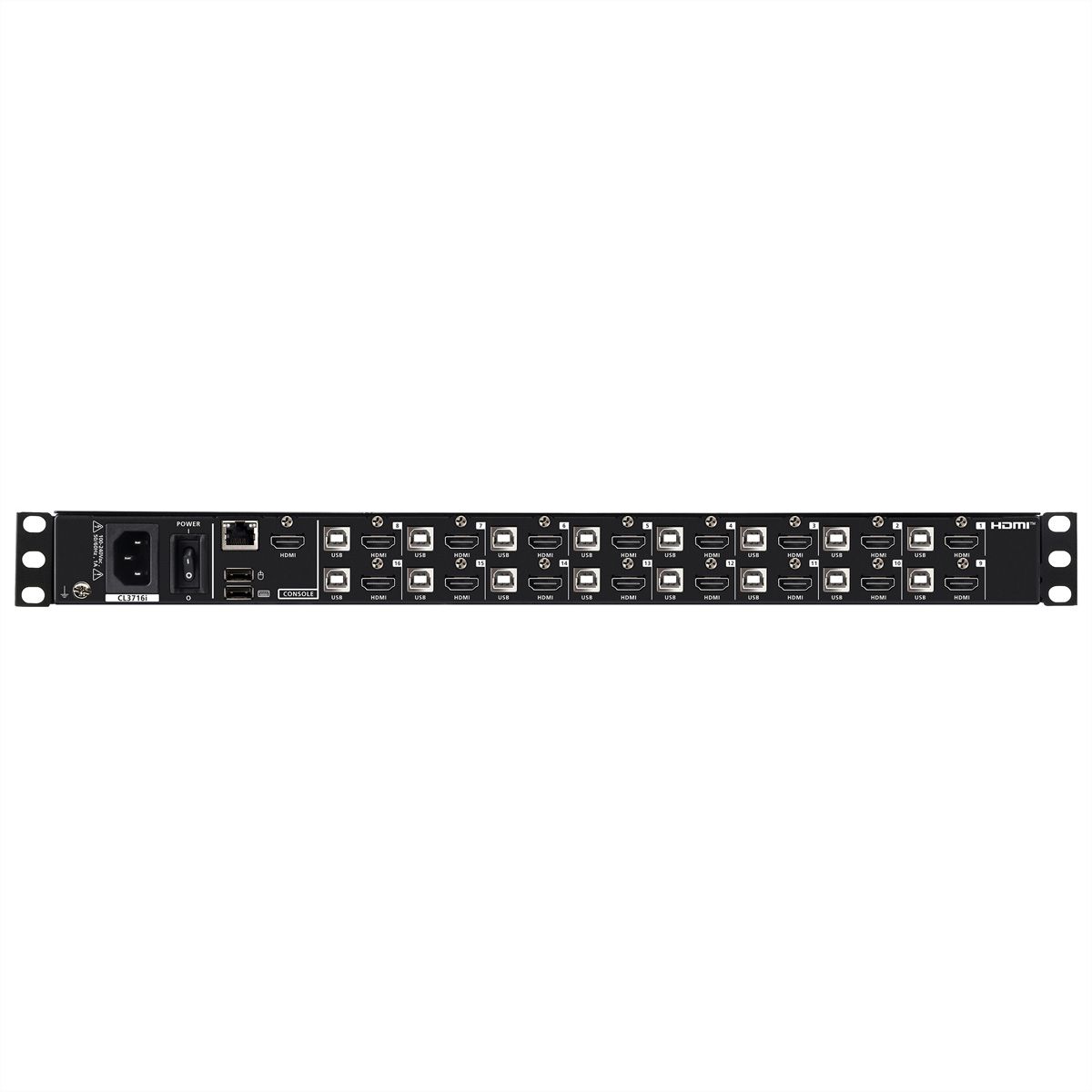 ATEN CL3716iNW IT 16-Port USB HDMI LCD KVM Konsole, IT-Layout