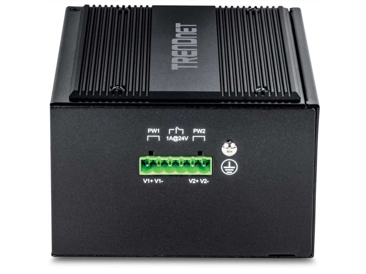 TRENDnet TI-PG262 DIN-Rail Switch, 26-Port gehärteter Industrial Gigabit PoE+