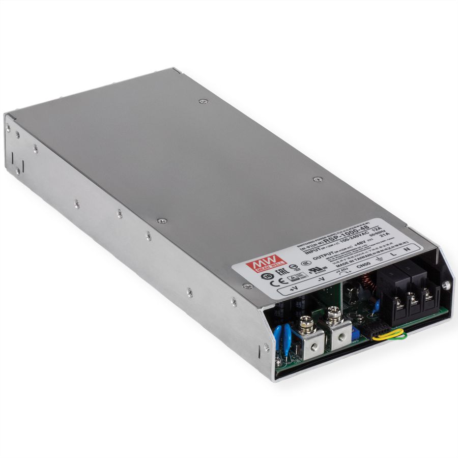 TRENDnet TI-RSP100048 Industrial Power Supply 1000W, 48V DC, 21A AC to DC, PFC Funktion