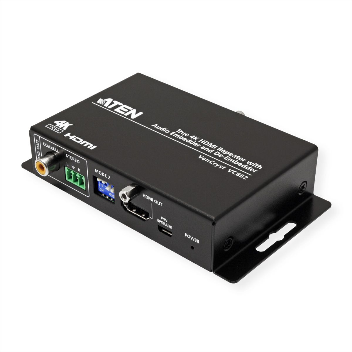 ATEN VC882 True 4K HDMI Repeater mit Audio Embedder und De-Embedder