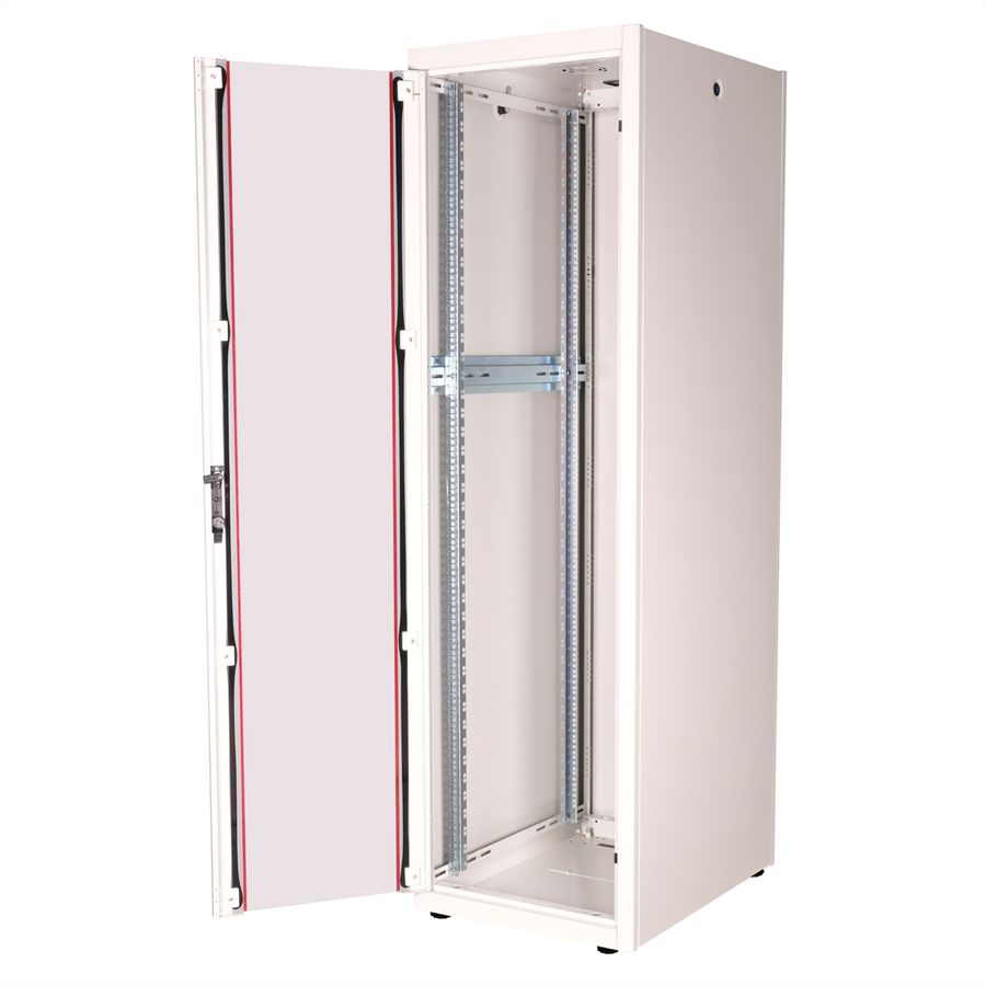 ROLINE 19-Zoll Netzwerkschrank Basic 42 HE, 600x800 BxT Glastür grau