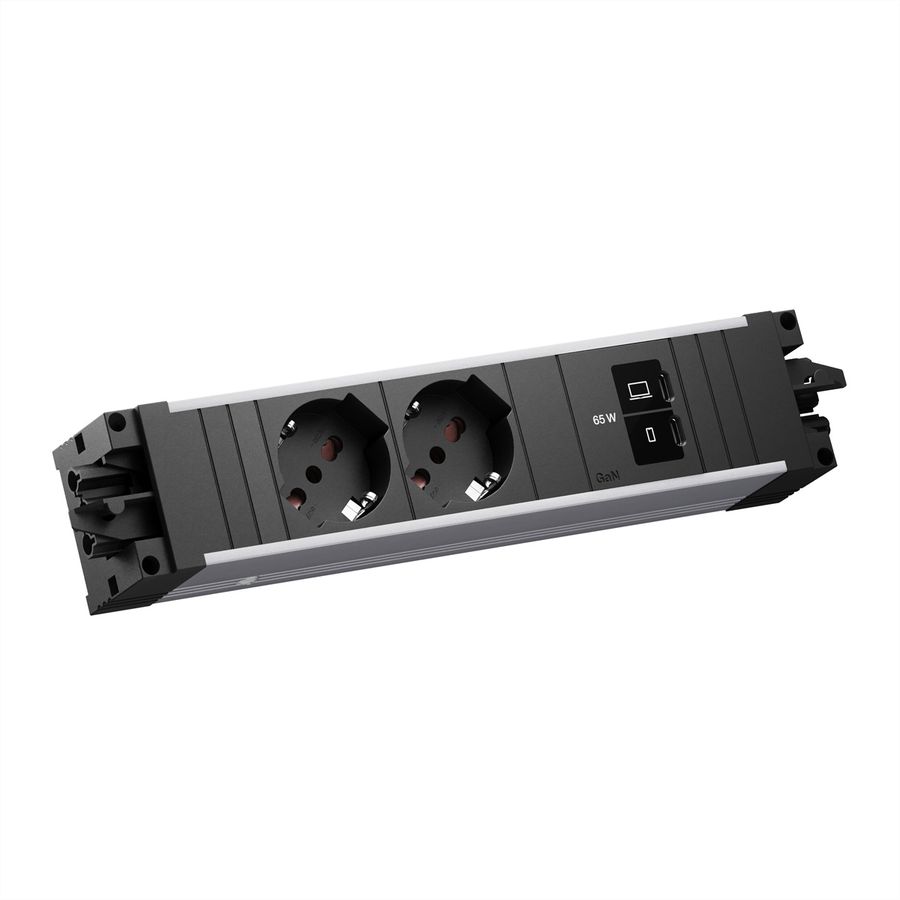 BACHMANN STEP ALU 2xP40, 1xUSB C/C 65W
