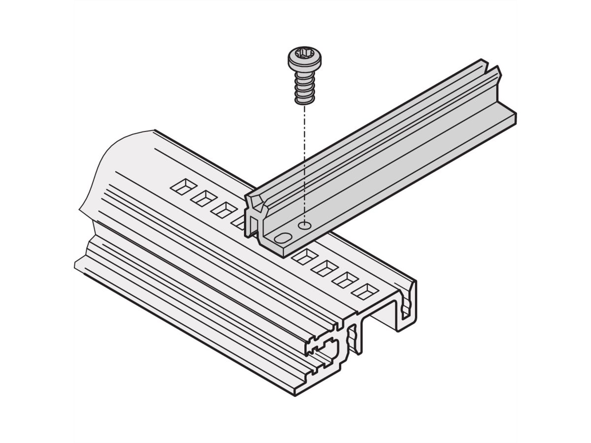 SCHROFF E Führungsschienen Zubehör für schwere Leiterkarten, extra stabil - FUEHRUNGSSCHIENE 280T 2.5NB
